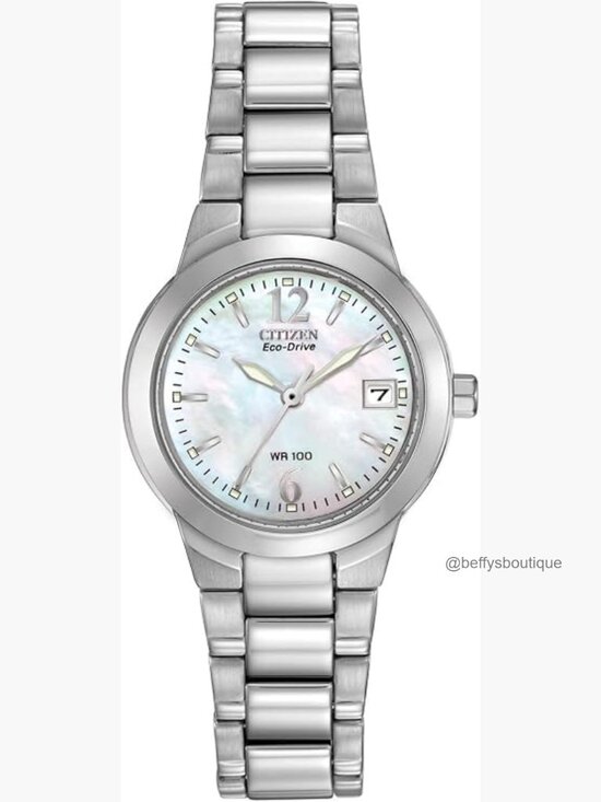 Eco-Drive Ladies Dress Classic Watch with Mother-of-Pearl Dial main image 6